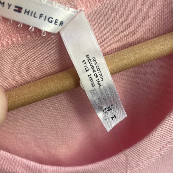 NWT Tommy Hilfiger Intimates Pink Racerback Tank-top with Silver Heart Stud Y2K - Picture 9 of 10